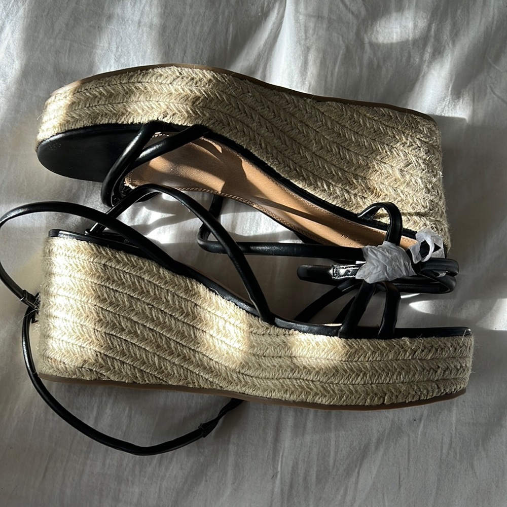 Espadrille black sandals